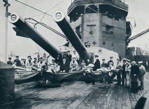 Los grandes cañones del HMS New Zealand, c1914 de Unbekannt