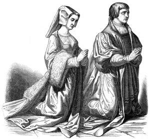 La burguesía de Gante rezando, siglo XV, 1846 de Unbekannt