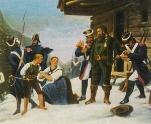 La captura de Andreas Hofer, 1809 de Unbekannt