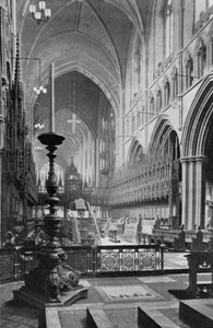 El coro, Catedral de Chester, Cheshire, 1924-1926