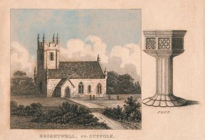 La iglesia de San Juan Bautista, Brightwell, Suffolk, siglo XIX de Unbekannt