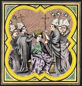 La coronación de Carlomagno 712-814, siglo XIV, 1849 de Unbekannt