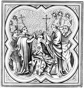 La coronación de Carlomagno 712-814, siglo XIV 1849 de Unbekannt