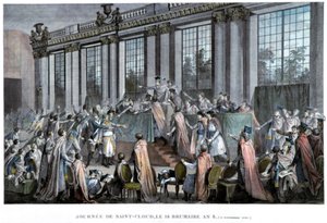 El golpe de estado del 18 de Brumario 9 de noviembre, 1799 de Unbekannt
