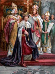 La coronación de Eduardo I, Westminster, 19 de agosto de 1274 de Unbekannt