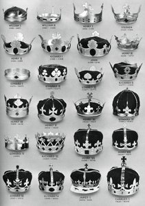 Las coronas de los soberanos ingleses desde Guillermo el Conquistador hasta Carlos I de Unbekannt