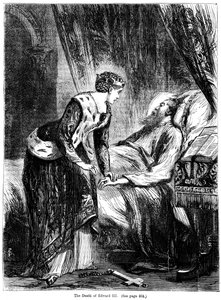 La muerte del rey Eduardo III 1312-1377 de Unbekannt