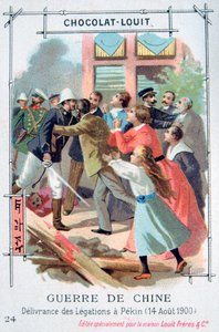 La liberación del personal diplomático en Pekín, China, Rebelión de los Bóxers, 14 de agosto de 1900