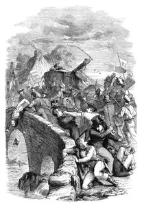El motín electoral en Hawick, Scottish Borders, 1837 c1895 de Unbekannt