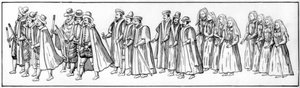 Los fieles súbditos que encabezaron la procesión en el funeral de Isabel, 1603 1901 de Unbekannt