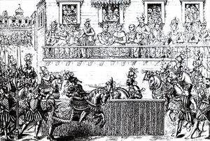 La herida fatal del Rey Enrique II de Francia de Unbekannt