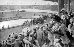 El final del maratón, Juegos Olímpicos, Londres, 1908, c1920 de Unbekannt