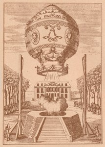 El primer ascenso en globo, c1785 1919