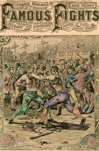 La primera pelea entre Tom Spring y Jack Langan, 1824 finales del siglo XIX o principios del siglo XX de Unbekannt