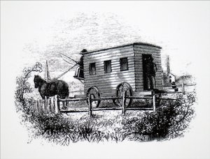 El primer coche de pasajeros construido por George Stephenson de Unbekannt