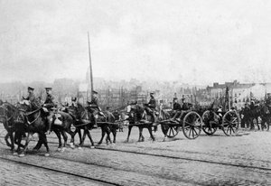 Las primeras unidades de la Fuerza Expedicionaria Británica en Boulogne, Norte de Francia, 1914-1920