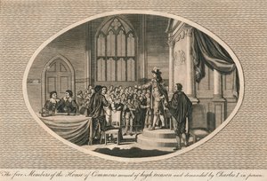 Los cinco miembros de la Cámara de los Comunes acusados de alta traición, 1642 1793