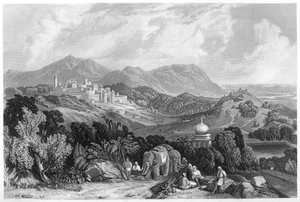 La fortaleza de Nahan en el dominio de Oude, India, c1860 de Unbekannt