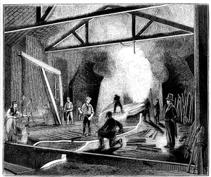La fundición o casa de fundición, Butterley Ironworks, Derbyshire, 1844
