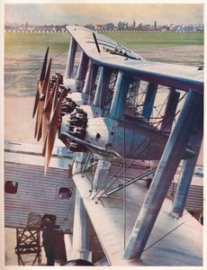Los cuatro motores Bristol Jupiter del avión Scylla de Imperial Airways, c1936 c1937 de Unbekannt