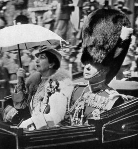 El futuro Rey Eduardo VII 1894-1972 y la Reina Maud de Noruega 1869-1938, 1935 de Unbekannt