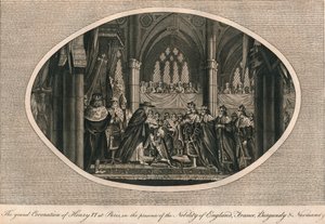 La gran coronación de Enrique VI de Inglaterra en París de Unbekannt