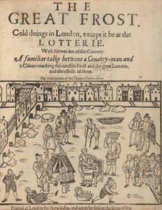 La gran helada en Londres, 1608 de Unbekannt