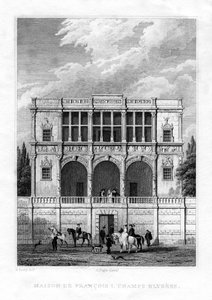 La casa de Francisco I, Campos Elíseos, París, 1830 de Unbekannt