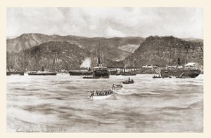 El desembarco del Quinto Cuerpo de Ejército bajo el mando del General William R. Shafter en Daiquirí, Cuba, del 22 al 24 de junio de Unbekannt