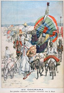Las grandes caravanas anuales hacia el norte, Gourara, Argelia, 1903 de Unbekannt