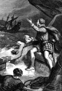 Los últimos momentos de Sir Humphrey Gilbert, 1583, c. 1880 de Unbekannt