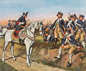 La mañana después del ataque en Hochkirch, 14 de octubre de 1758, 1936 de Unbekannt