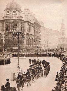 La conmovedora simplicidad del último viaje del Rey Jorge por Londres, 1936 de Unbekannt