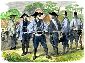 El nuevo reclutamiento de infantería japonesa, siglo XIX de Unbekannt