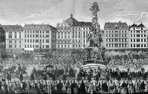 El juramento de lealtad a María Teresa como Archiduquesa de Austria, 22 de noviembre de 1740