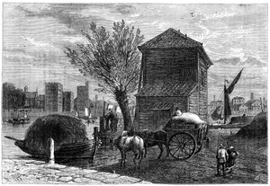 El viejo Horseferry, Londres, c. 1800 de Unbekannt
