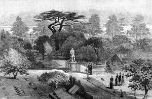 El antiguo jardín botánico, Chelsea, 1890 de Unbekannt