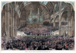 La inauguración del nuevo Alexandra Palace, Muswell Hill, 1 de mayo de 1875