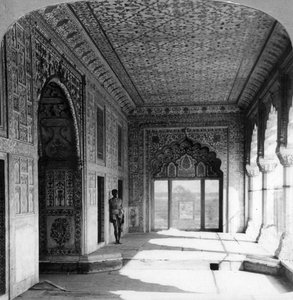 El palacio de Rang Mahal, la residencia real de la Reina Mogul, Delhi, India, 1900s