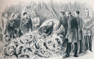 El fallecimiento del primer Emperador Alemán: el lecho de muerte de Guillermo I, 1888 1911 de Unbekannt