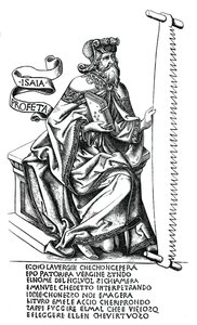 El profeta Isaías con el instrumento de su martirio, siglo XV, 1870 de Unbekannt