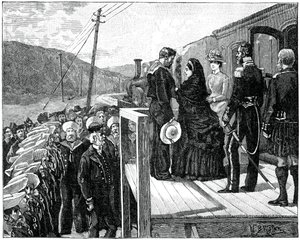 La reina presentando la Medalla Albert al guardacostas George Oatley de Unbekannt