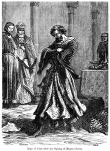 La furia del Rey Juan 1167-1216 después de la firma de la Carta Magna c1215