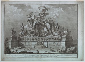 La representación del Monte Etna con la fragua de Vulcano