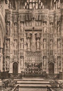 El retablo, Catedral de Winchester, Hampshire, principios del siglo XX de Unbekannt
