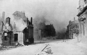 Las ruinas de Cambrai, Francia, Primera Guerra Mundial, 1918 de Unbekannt