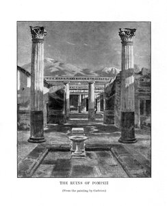 Las ruinas de Pompeya, Italia, siglo XIX