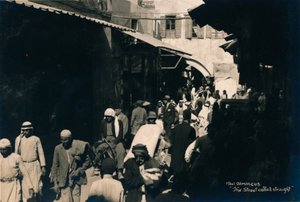 La calle llamada recta, Damasco, Siria, 1936 de Unbekannt
