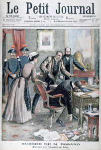 El suicidio del Signor Rosano, Ministro de Finanzas de Italia, Nápoles, 1903