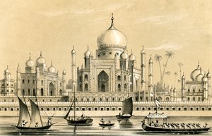 La tumba del favorito Sultán de Akbar Khan en Agra, 1847 de Unbekannt
